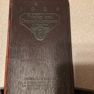 1929 Fidelity and Deposit Company of Maryland - Milwaukee, Wisconsin branch